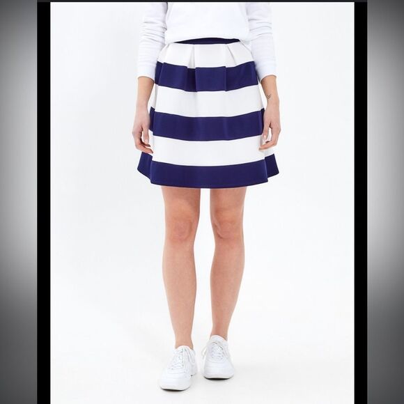 Banana Republic Striped Skirt Sz 0 - Picture 1 of 4